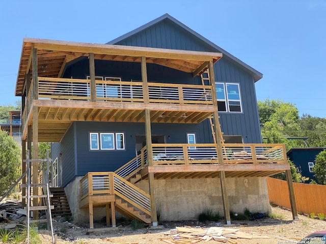 view of rear view of property