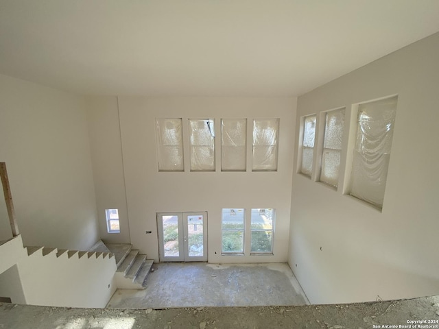 entrance foyer with french doors