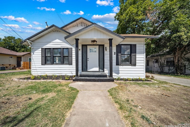 bungalow-style home with central AC