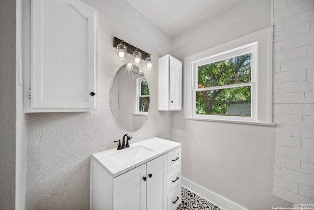 bathroom featuring vanity