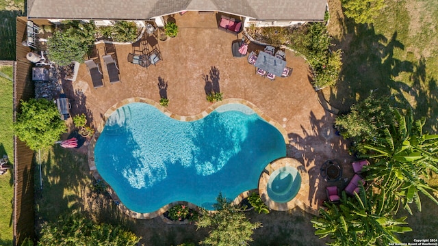 birds eye view of property