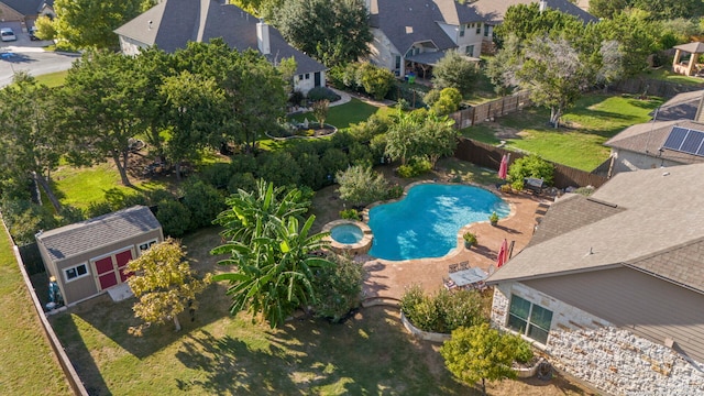 birds eye view of property