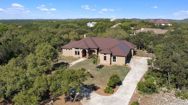 birds eye view of property