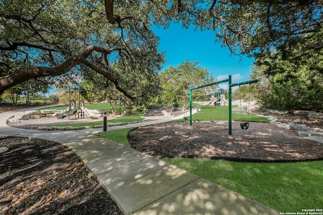 view of jungle gym