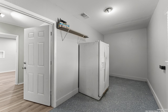 spacious closet with light wood-type flooring