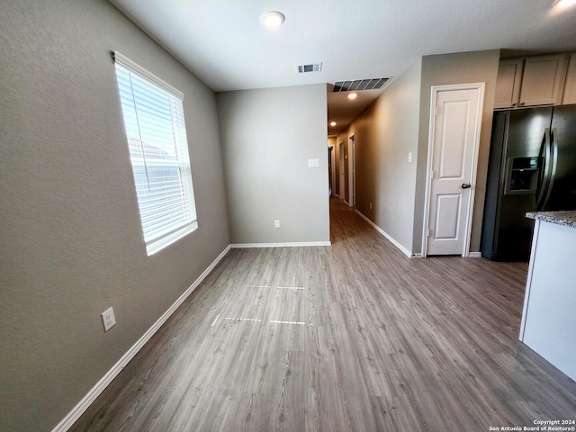 interior space with wood-type flooring