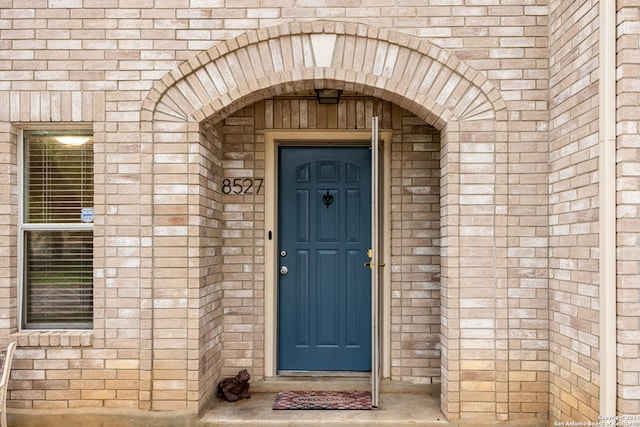 view of exterior entry