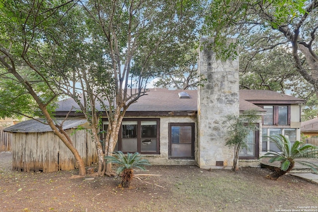 view of rear view of property