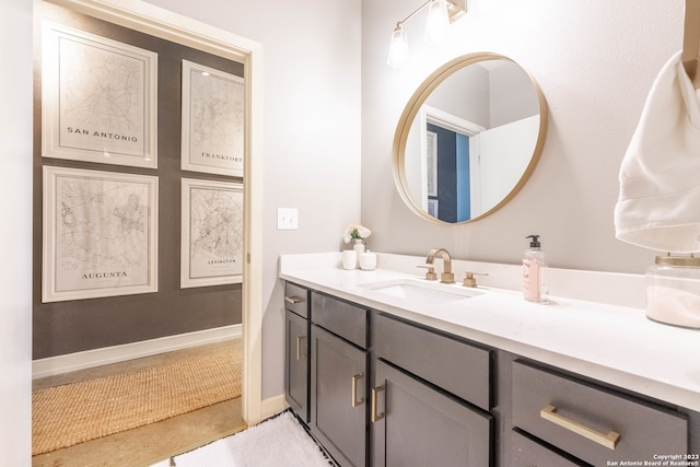 bathroom with vanity