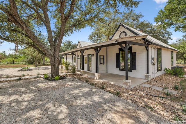 view of front of home with a porch