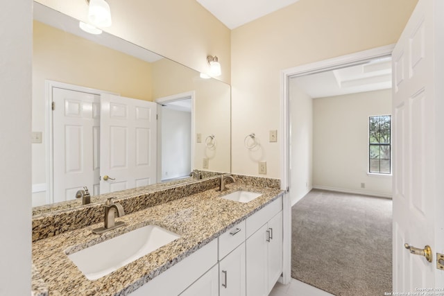 bathroom featuring vanity