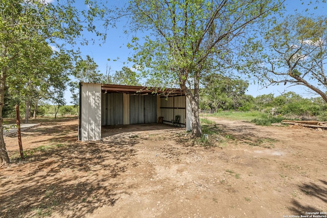 view of outdoor structure