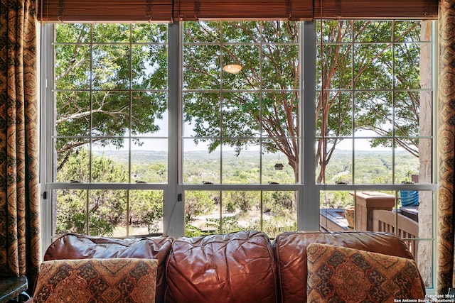 unfurnished sunroom with a healthy amount of sunlight