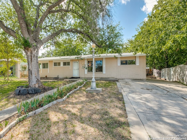 view of ranch-style house