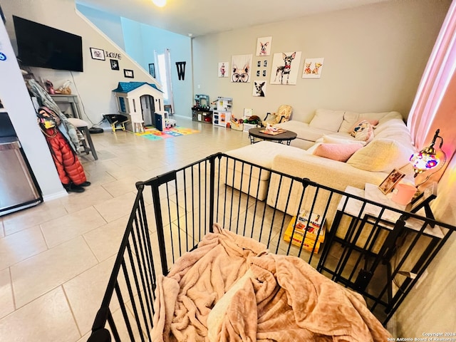 interior space featuring tile patterned floors