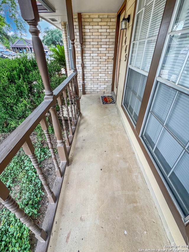 view of balcony