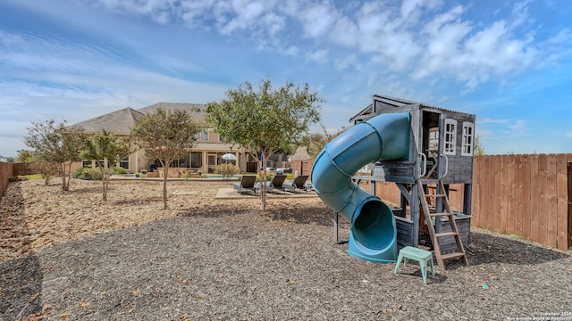 view of jungle gym