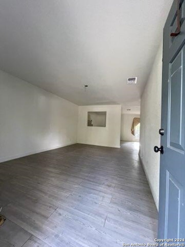 interior space featuring dark wood-type flooring