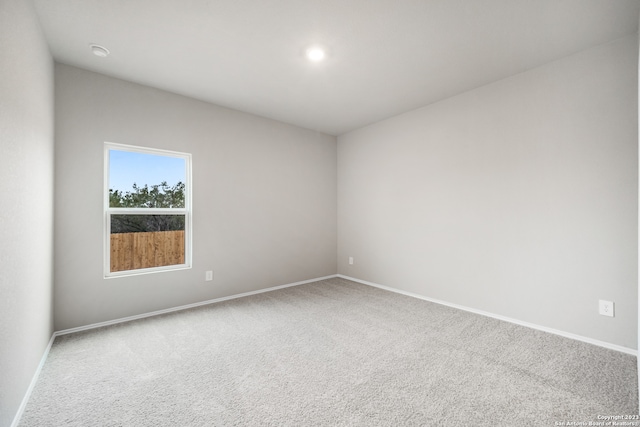 unfurnished room with carpet flooring