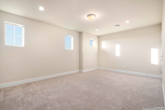 view of carpeted empty room