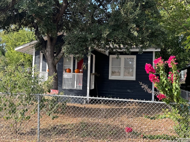 view of obstructed view of property