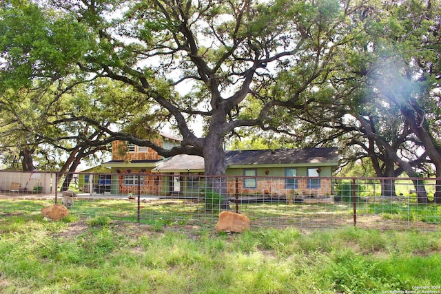 view of rear view of property