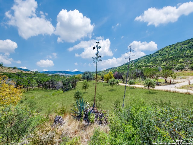 mountain view with a rural view