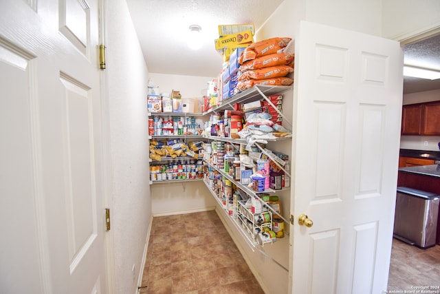 view of pantry