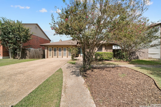 view of front of home featuring french doors