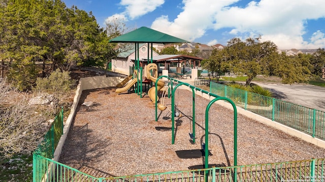 view of jungle gym