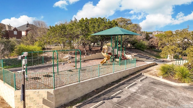 view of jungle gym