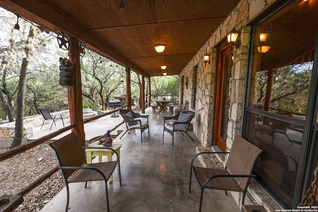 1177 River Rd, Concan, TX 78801 - view of patio / terrace