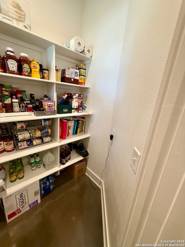 view of pantry