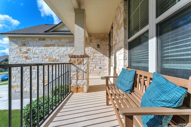 view of balcony