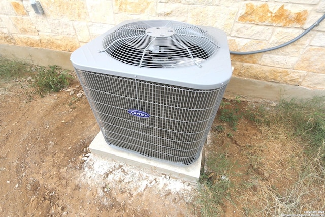 details with central air condition unit