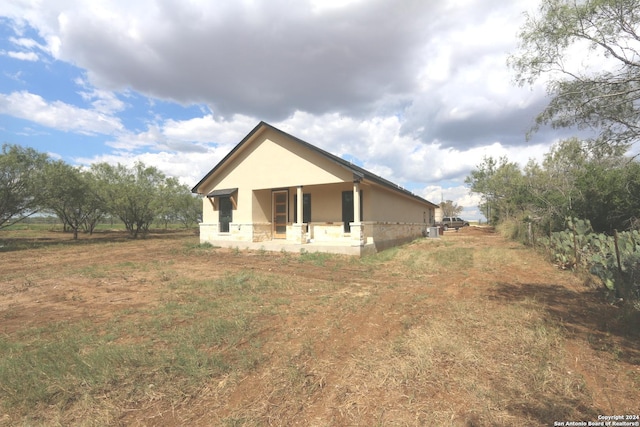 view of rear view of property