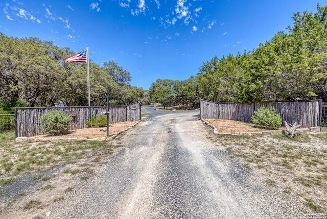 view of road