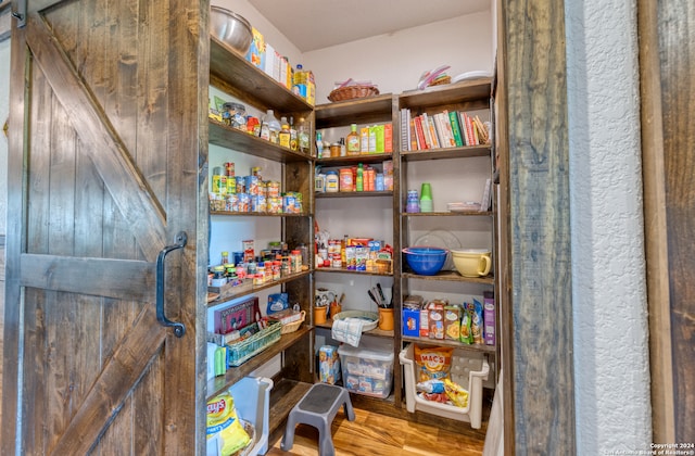 view of pantry