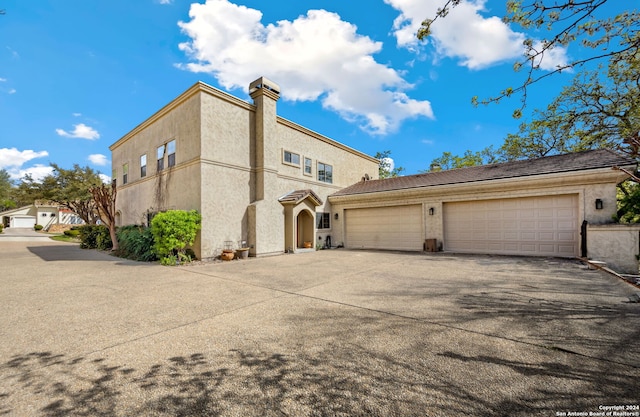 view of front of house featuring a garage