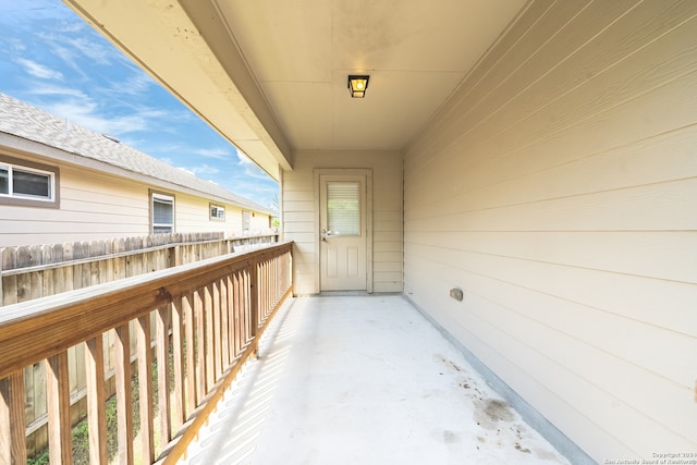 view of balcony