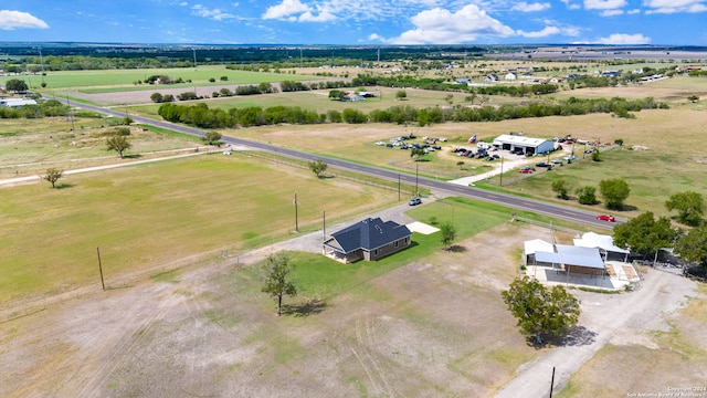 bird's eye view featuring a rural view