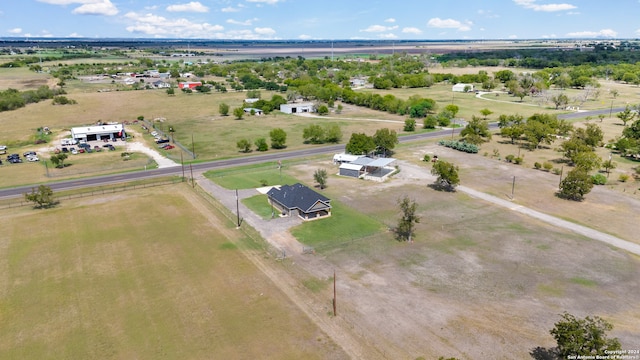 drone / aerial view featuring a rural view