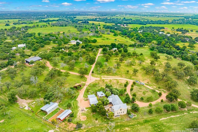 drone / aerial view featuring a rural view