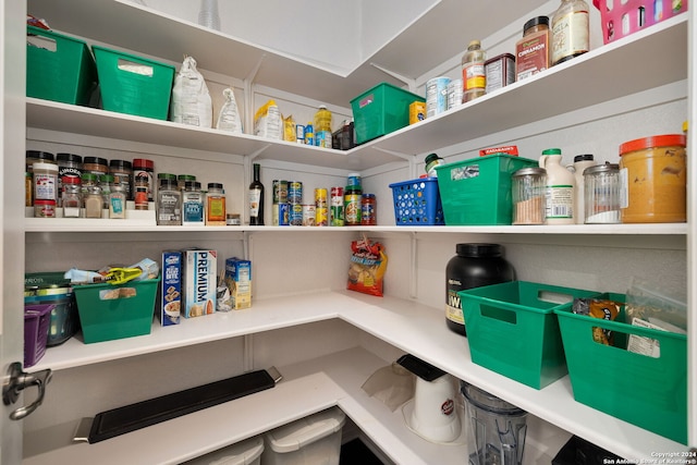 view of pantry