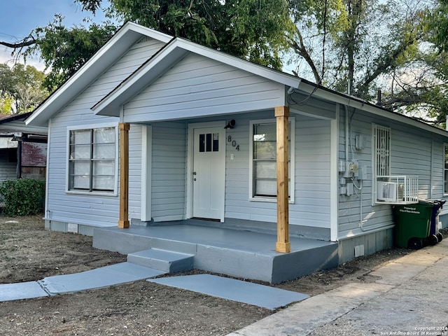 bungalow-style home featuring a porch