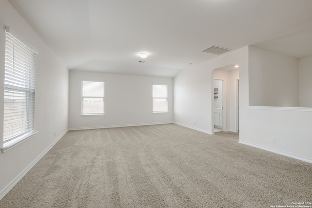 empty room with light carpet