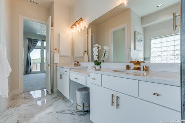 bathroom with vanity