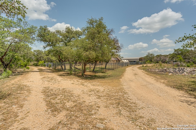 view of street featuring a rural view