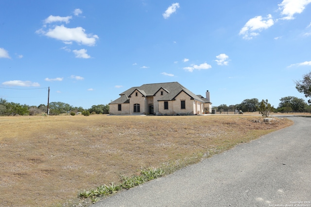 view of french country home