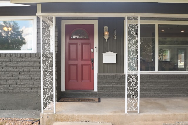 view of entrance to property